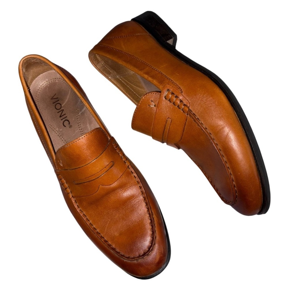 Vionic Mens Snyder Loafer 11.5 Leather Slip On